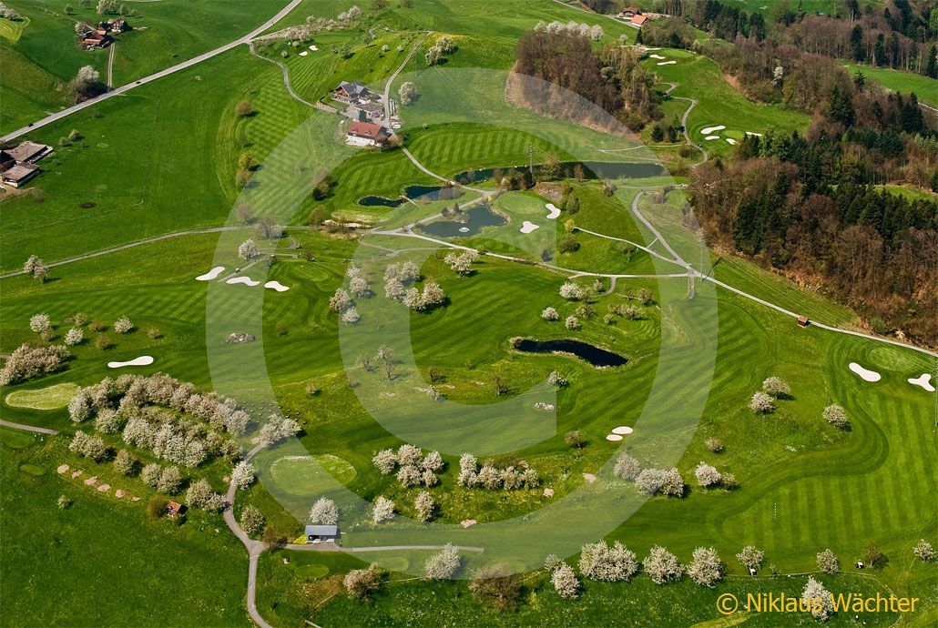 Foto: Golfplatz Küssnacht am Rigi. (Luftaufnahme von Niklaus Wächter)