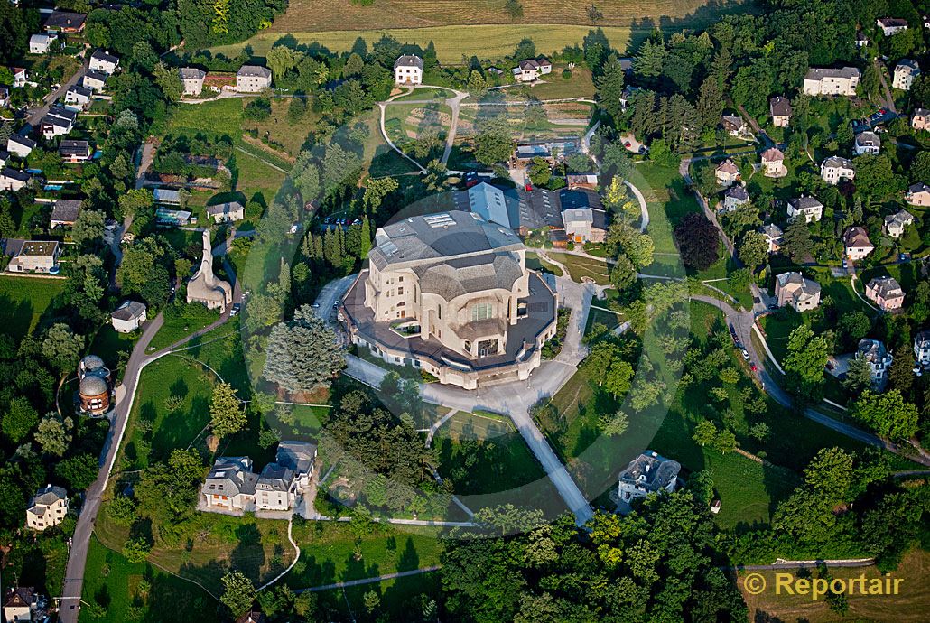 Foto: Das Goetheanum in Dornach (BL.9. (Luftaufnahme von Niklaus Wächter)