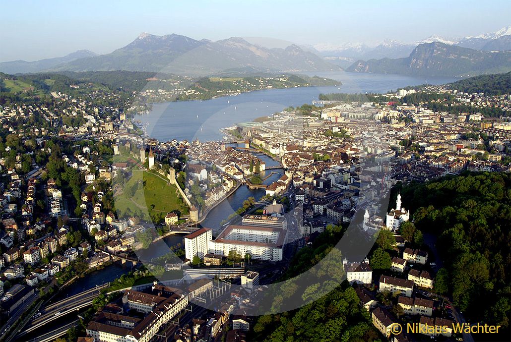 Foto: Luzern. (Luftaufnahme von Niklaus Wächter)