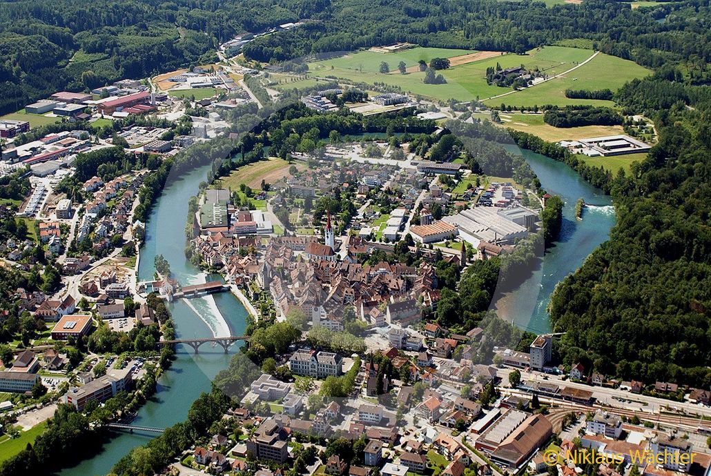 Foto: Bremgarten. (Luftaufnahme von Niklaus Wächter)