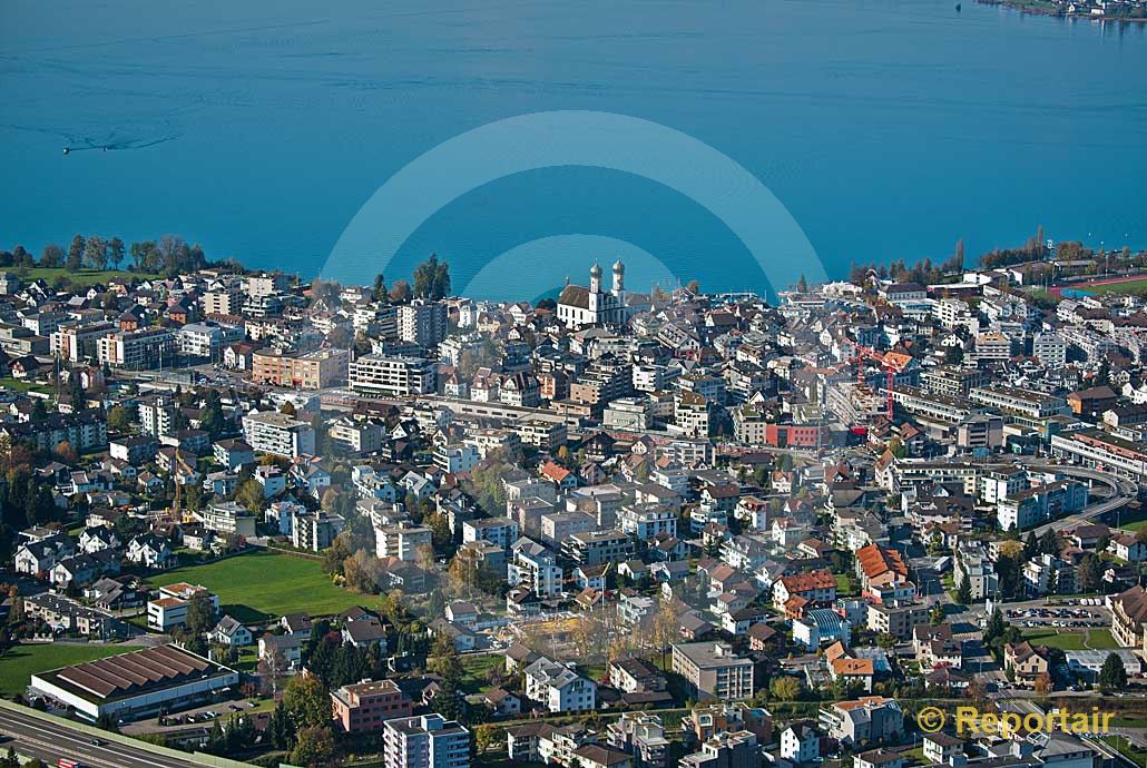 Foto: Lachen (SZ) am Zürichsee... (Luftaufnahme von Niklaus Wächter)