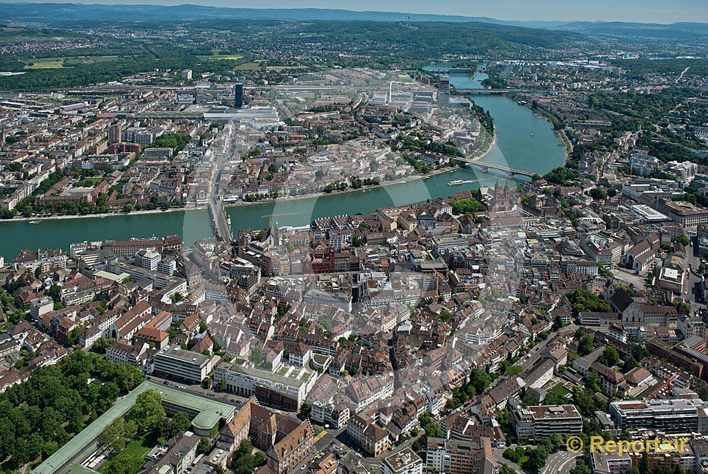 Foto: Basel. (Luftaufnahme von Niklaus Wächter)