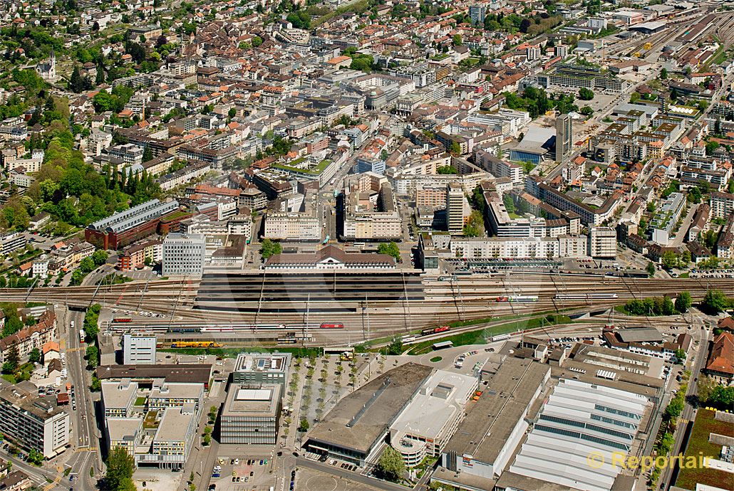 Foto: Biel Zentrum.. (Luftaufnahme von Niklaus Wächter)