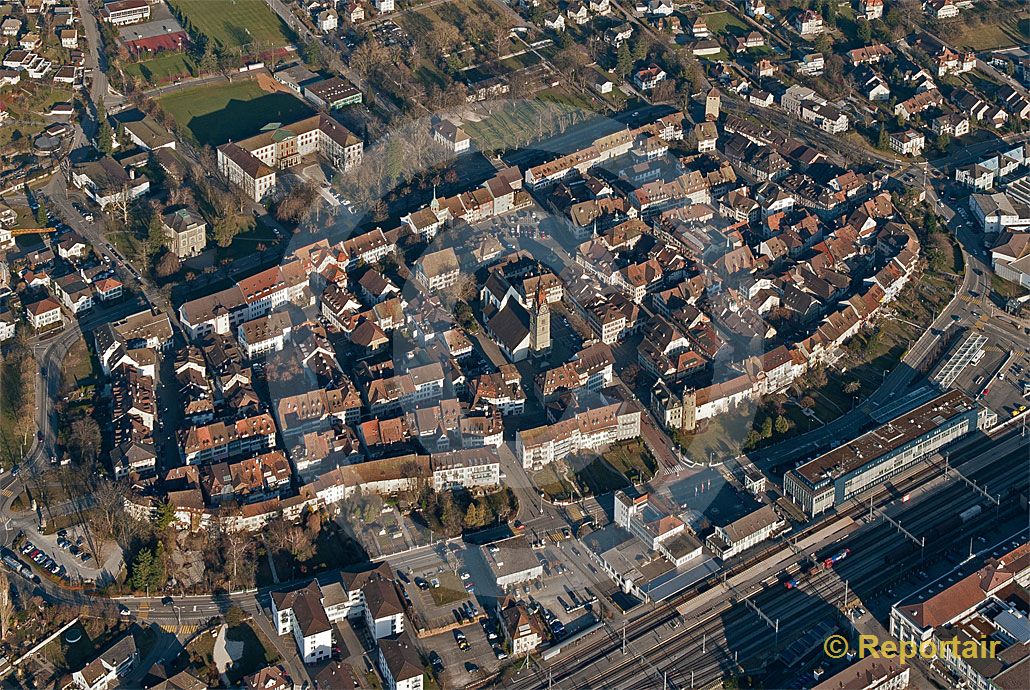 Foto: Die Altstadt von Zofingen. (Luftaufnahme von Niklaus Wächter)