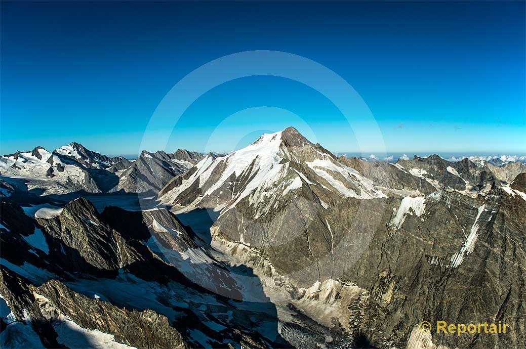 Foto: Das Aletschhorn.. (Luftaufnahme von Niklaus Wächter)