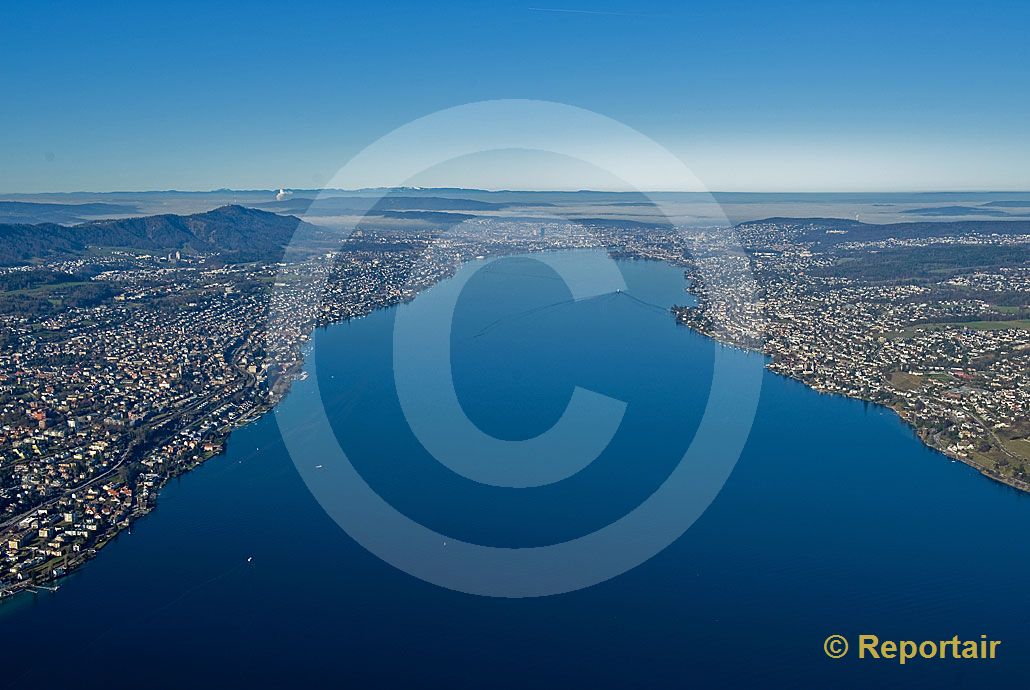 Foto: Der nördliche Teile des Zürichsee. (Luftaufnahme von Niklaus Wächter)