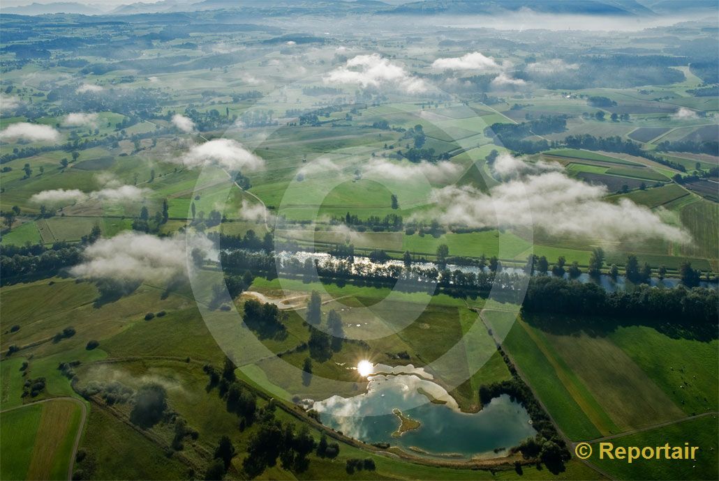 Foto: Maschwander Ried bei Maschwanden ZH. (Luftaufnahme von Niklaus Wächter)