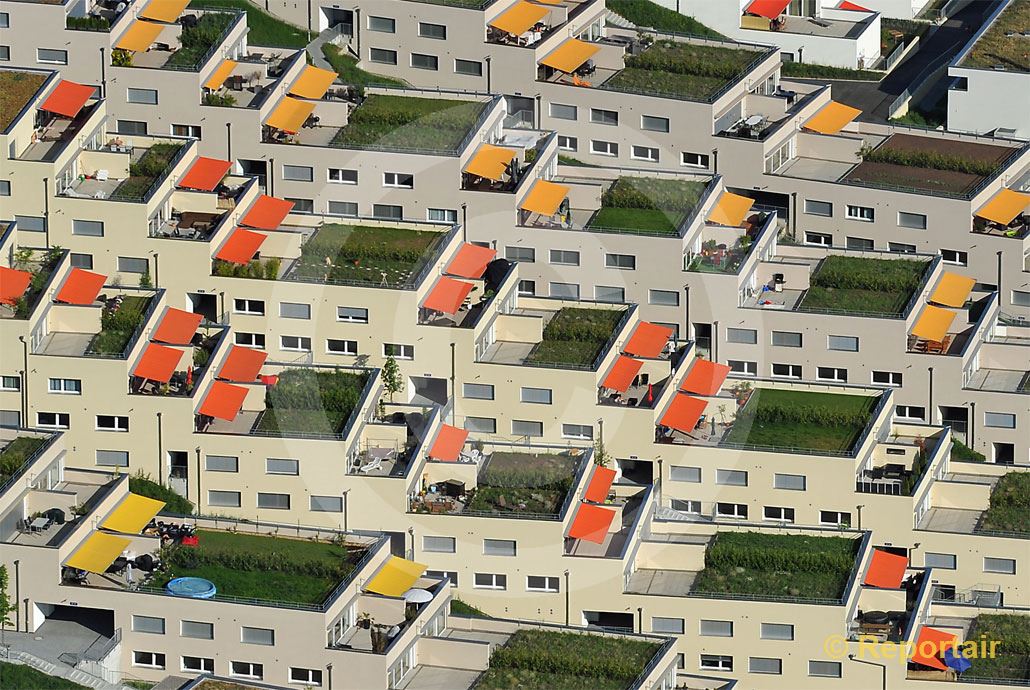 Foto: Terrassenhäuser.. (Luftaufnahme von Niklaus Wächter)
