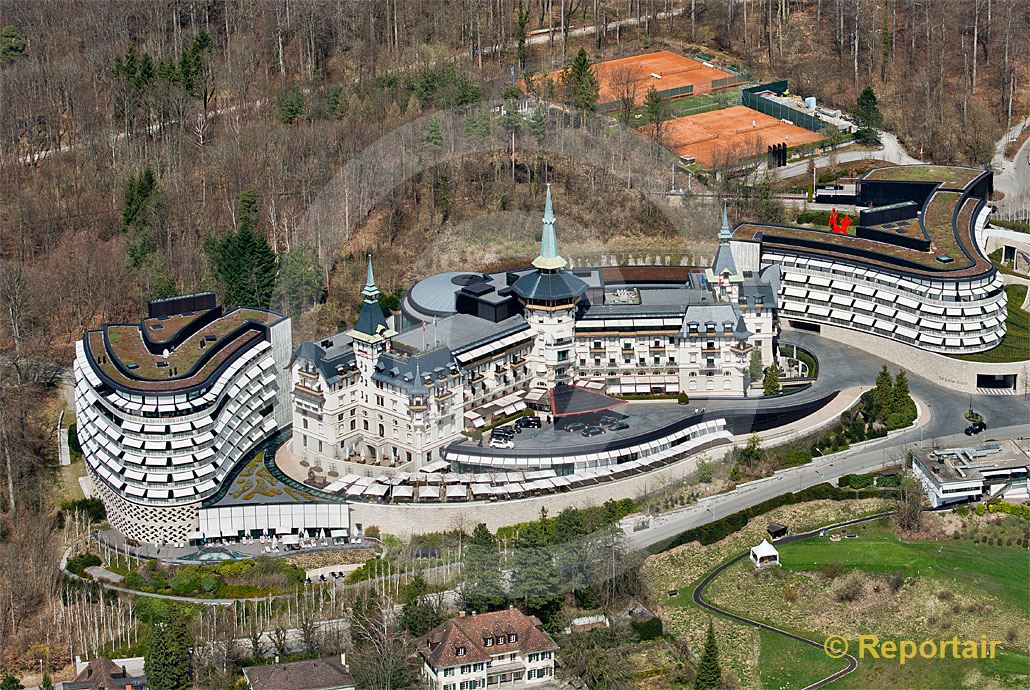 Foto: Das .Hotel Dolder in Zürich.. (Luftaufnahme von Niklaus Wächter)