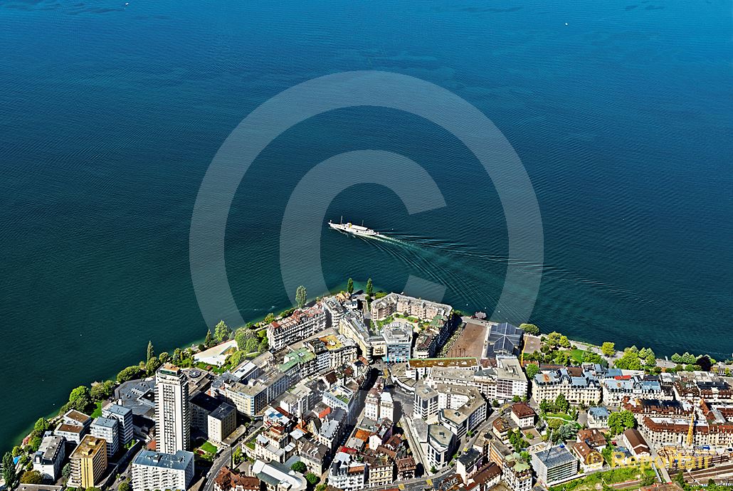 Foto: Adieu Montreux. (Luftaufnahme von Niklaus Wächter)