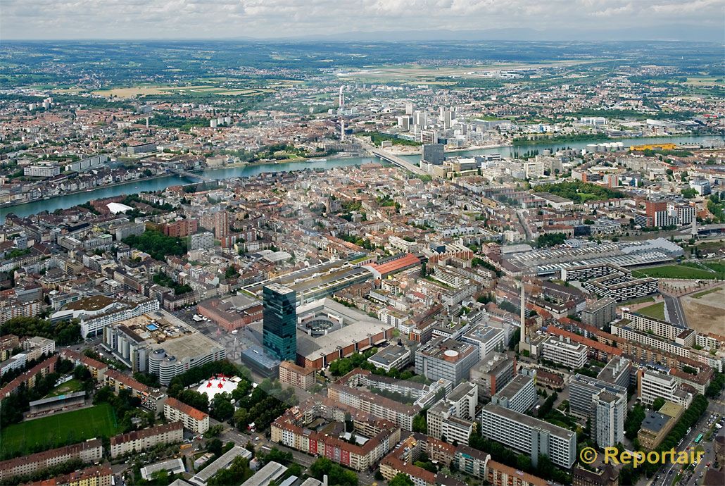 Foto: Basel. (Luftaufnahme von Niklaus Wächter)