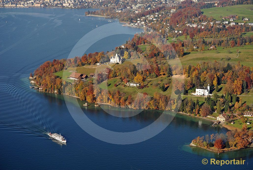 Foto: Meggenhorn bei Luzern. (Luftaufnahme von Niklaus Wächter)