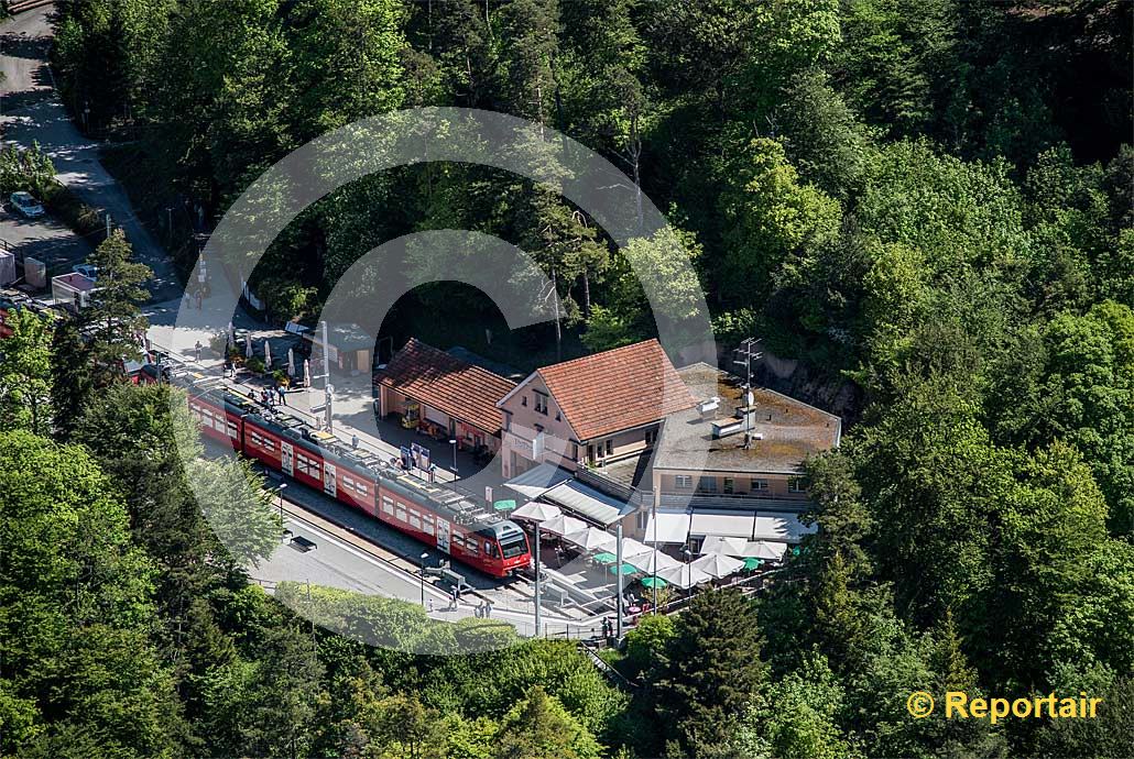Foto: Endstation Uetliberg. (Luftaufnahme von Niklaus Wächter)