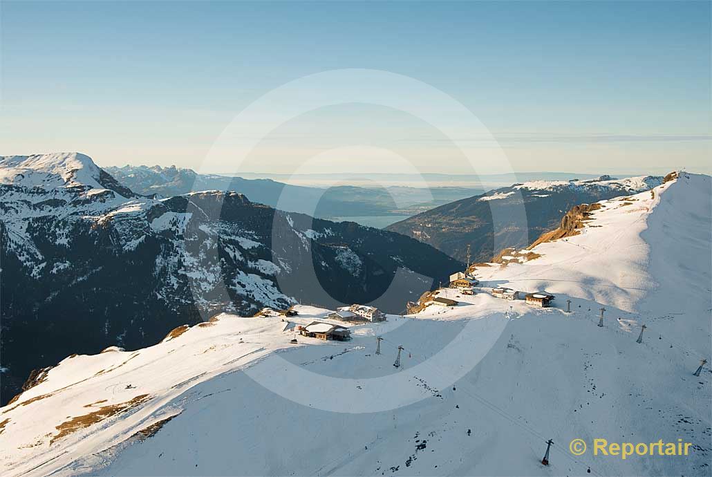 Foto: Der Männlichengrat zwischen Grindelwald und Lauterbrunnen BE. (Luftaufnahme von Niklaus Wächter)