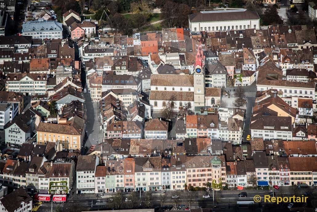 Foto: Die Altstadt von Winterthur ZH. (Luftaufnahme von Niklaus Wächter)