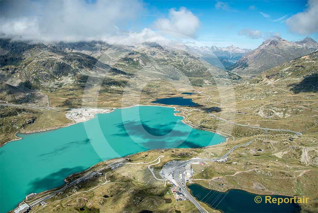 Foto: Der Berninapass.. (Luftaufnahme von Niklaus Wächter)