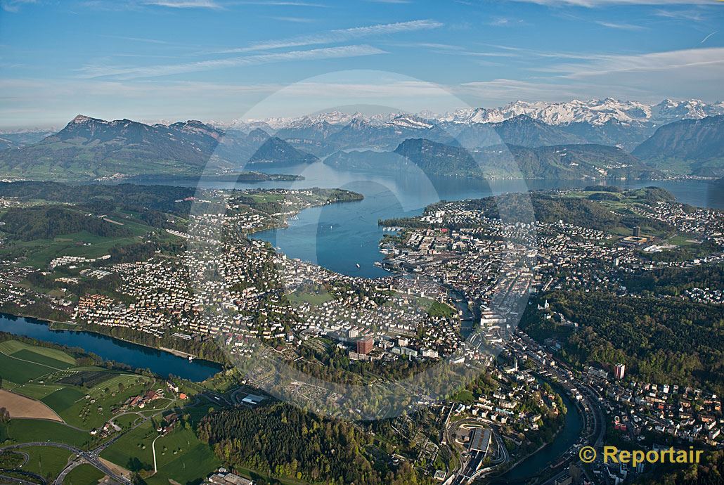 Foto: Luzern und Region. (Luftaufnahme von Niklaus Wächter)
