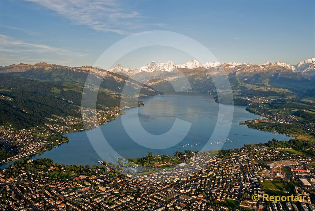 Foto: Thunersee BE. (Luftaufnahme von Niklaus Wächter)