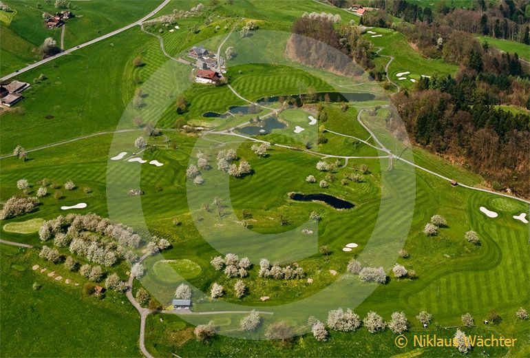 Foto: Golfplatz Küssnacht am Rigi. (Luftaufnahme von Niklaus Wächter)