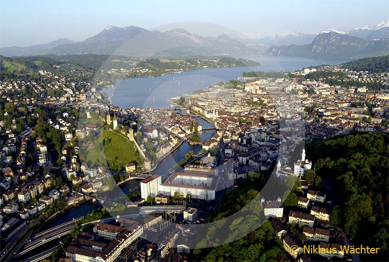 Foto: Luzern. (Luftaufnahme von Niklaus Wächter)