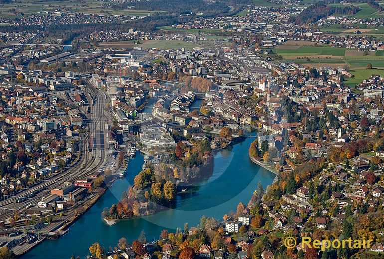 Foto: Thun (BE). (Luftaufnahme von Niklaus Wächter)