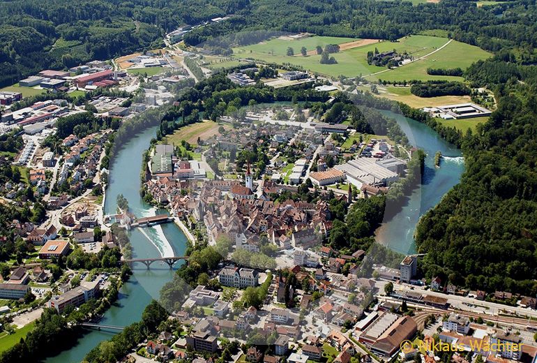 Foto: Bremgarten. (Luftaufnahme von Niklaus Wächter)