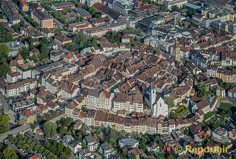 Foto: Altstadt Aarau.. (Luftaufnahme von Niklaus Wächter)