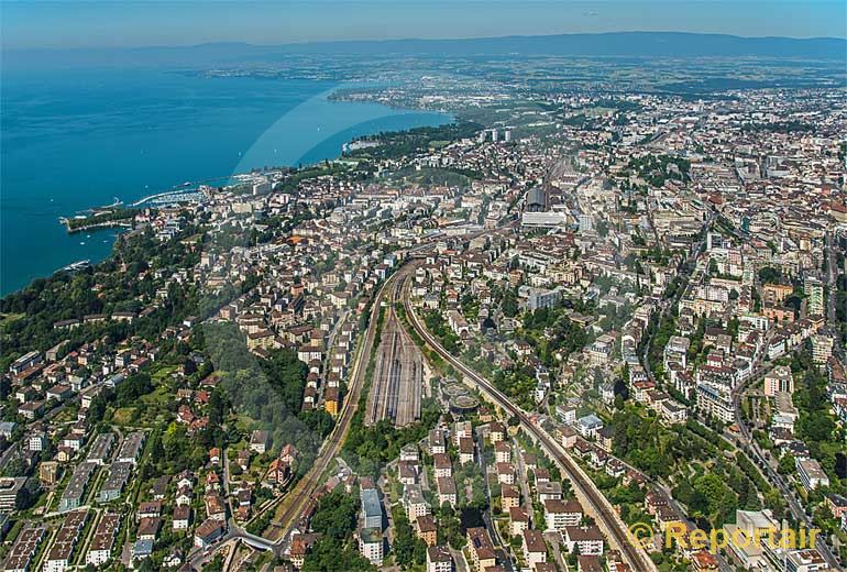 Foto: Lausanne.. (Luftaufnahme von Niklaus Wächter)