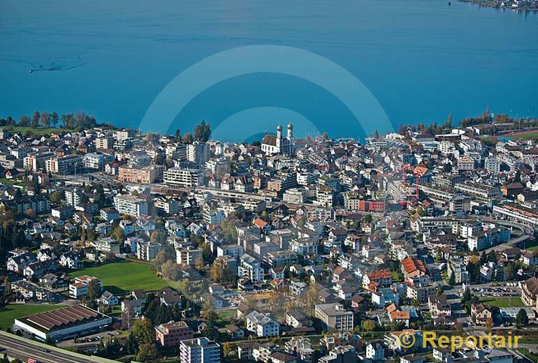 Foto: Lachen (SZ) am Zürichsee... (Luftaufnahme von Niklaus Wächter)