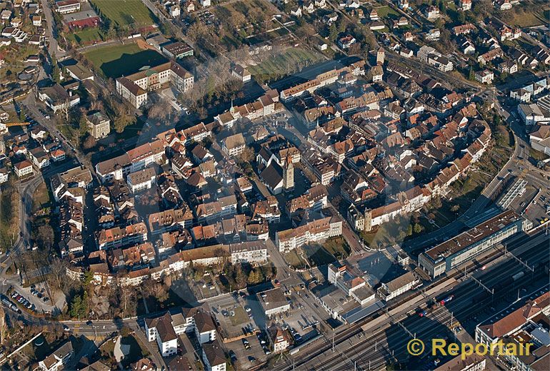 Foto: Die Altstadt von Zofingen. (Luftaufnahme von Niklaus Wächter)