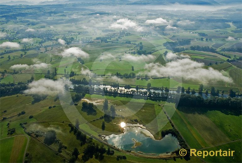 Foto: Maschwander Ried bei Maschwanden ZH. (Luftaufnahme von Niklaus Wächter)