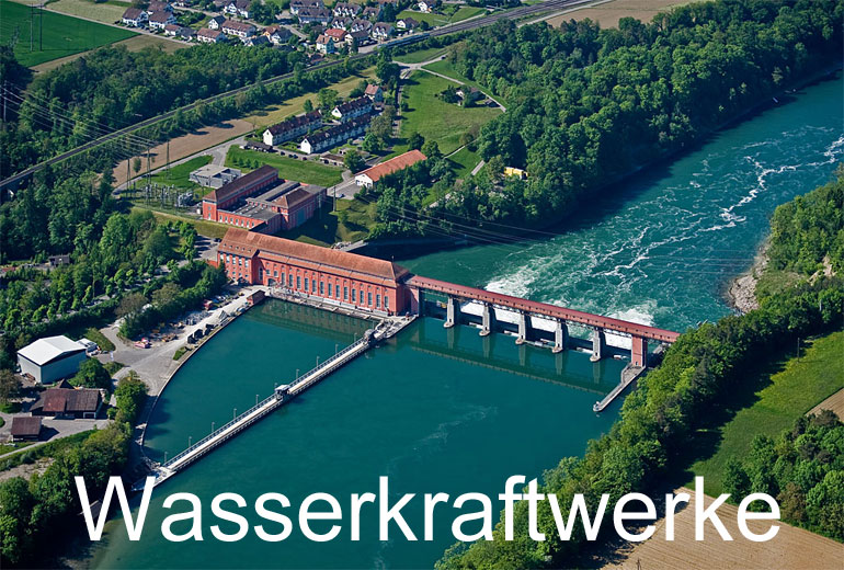 Foto: WASSERKRAFTWERKE. (Luftaufnahme von Niklaus Wächter)