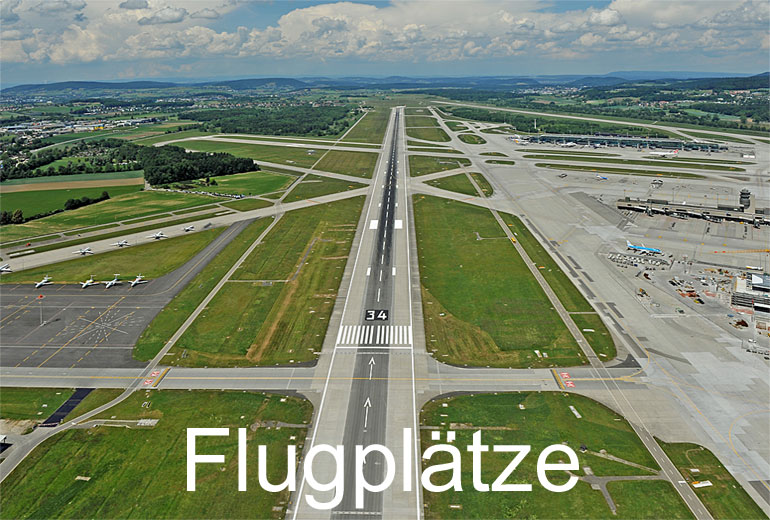 Foto: FLUGPLAETZE. (Luftaufnahme von Niklaus Wächter)