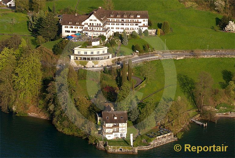 Foto: Das Hotel Floralpina in Vitznau LU.. (Luftaufnahme von Niklaus Wächter)