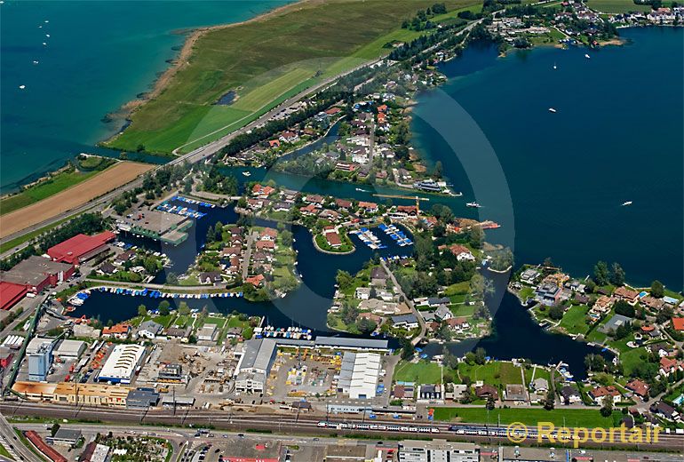 Foto: Hurden SZ am Zürichsee. (Luftaufnahme von Niklaus Wächter)