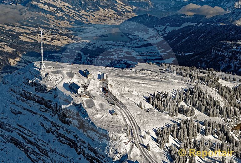Foto: Rigi-Kulm im Winter. (Luftaufnahme von Niklaus Wächter)