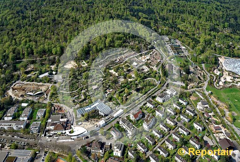 Foto: Der Zoo Zuerich am Zürichberg liegt zwischen Wald und Wohngebiet. (Luftaufnahme von Niklaus Wächter)