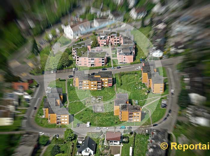 Foto: Siedlung in Urdorf ZH mit Filtereffekt. (Luftaufnahme von Niklaus Wächter)