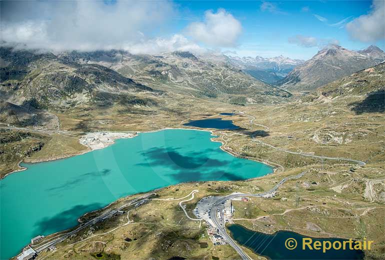 Foto: Der Berninapass.. (Luftaufnahme von Niklaus Wächter)