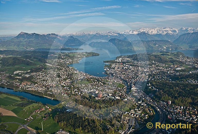 Foto: Luzern und Region. (Luftaufnahme von Niklaus Wächter)