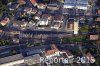 Luftaufnahme Kanton Fribourg/Kerzers/Kerzers Bahnkreuzung - Foto Kerzers 5899