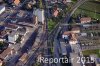 Luftaufnahme Kanton Fribourg/Kerzers/Kerzers Bahnkreuzung - Foto Kerzers 5910