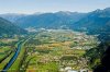 Luftaufnahme Kanton Tessin/Magadino-Ebene - Foto Magadino Ebene 7247