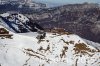 Luftaufnahme SCHNEEMANGEL/Flumserberg - Foto Flumserberg 9065