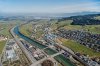 Luftaufnahme Kanton Luzern/Honau/Reuss bei Honau - Foto Reuss Honau klein