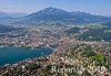 Luftaufnahme Kanton Luzern/Stadt Luzern/Luzern Gesamtansicht - Foto Luzern PostkarteLuzern 1344
