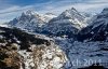 Luftaufnahme Kanton Bern/Grindelwald - Foto Grindelwald Dorf bearbeitet 7539