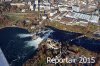 Luftaufnahme Kanton Schaffhausen/Rheinfall - Foto Rheinfall 8460
