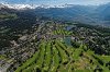 Luftaufnahme Kanton Wallis/Crans-Montana/Montana-Golfplatz - Foto Montana Golfplatz 4292 DxO