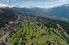 Luftaufnahme Kanton Wallis/Crans-Montana/Montana-Golfplatz - Foto Montana Golfplatz 4307 DxO